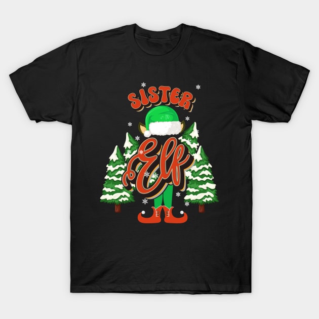 SISTER ELF CHRISTMAS T-Shirt by HomeCoquette